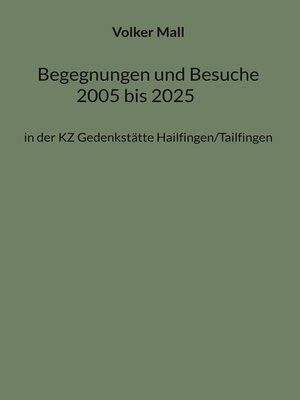 cover image of Begegnungen und Besuche 2005 bis 2025